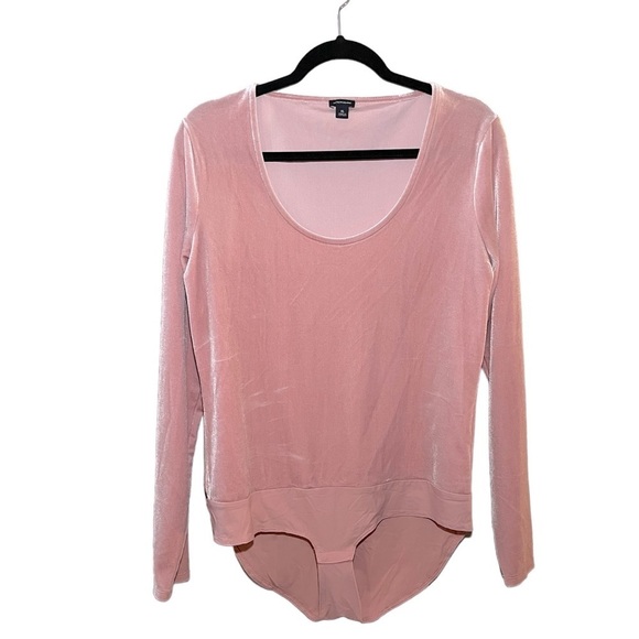 J. Crew Tops - J.CREW XL Pink Velvet Bodysuit